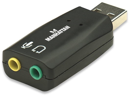 Master Distributor de las marcas MANHATTAN e INTELLINET. Convertidor USB  2.0 a Tarjeta Sonido 5.1 Manhattan 150859