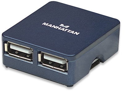 HUB USB-A V2.0  4 Ptos Micro