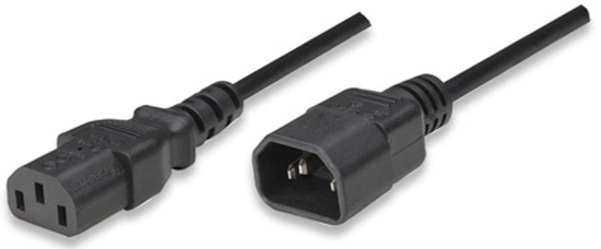 Cable alimentación IEC320 C14 a C13, 1.8m