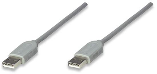 Cable USB A-a 1.8M, Gris