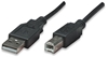 Cable USB V2.0 A-B  3.0M, Negro