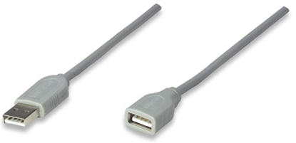 Cable USB Ext. Tipo A 4.5M, Gris