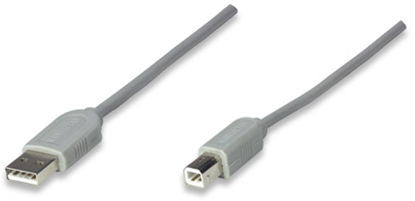 Cable USB A-B 4.5M, Gris