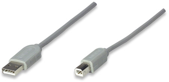 Cable USB A-B 4.5M, Gris