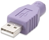 ADAPTADOR TECLADO PS2h A USB (MORADO)