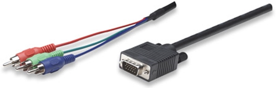 CABLE VIDEO HDTV HD15M - RCAx3, 1.8m CL