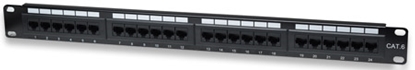 PANEL PARCHEO CAT 6, 24 PTOS 1 NIV. RACK