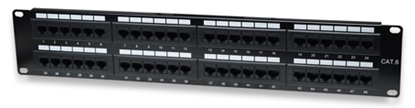 PANEL PARCHEO CAT 6, 48 PTOS 2 NIV. RACK