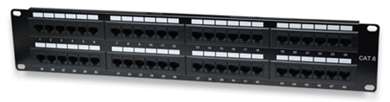 PANEL PARCHEO CAT 6, 48 PTOS 2 NIV. RACK