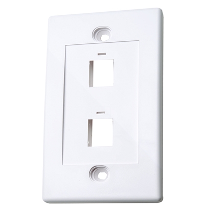 TAPA (FACEPLATE) 2 PERFORACION BLANCO