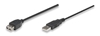 Cable USB V2.0 Ext. 1.8M Negro