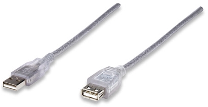 Cable USB V2.0 Ext. Tipo A  3.0M Plata