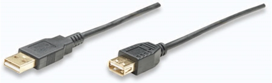 Cable USB V2.0 Ext. 4.5M Negro Canshell
