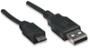 Cable USB V2.0 A-Micro B, 1.8M Negro