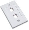 TAPA (FACEPLATE) 2 PERFORACION BLANCO