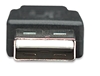 Cable USB V2 A-Micro B, Bolsa PVC 1.8M Negro