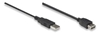 Cable USB V2.0 Ext. 1.8M Negro