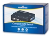 MUX KVM Desktop USB 2:1 con Cables+Audio