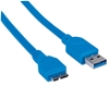 *Cable USB V3.0 A-Micro B 1.0M Azul BL