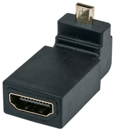 Adaptador HDMI H a Micro M angulo arriba 90°