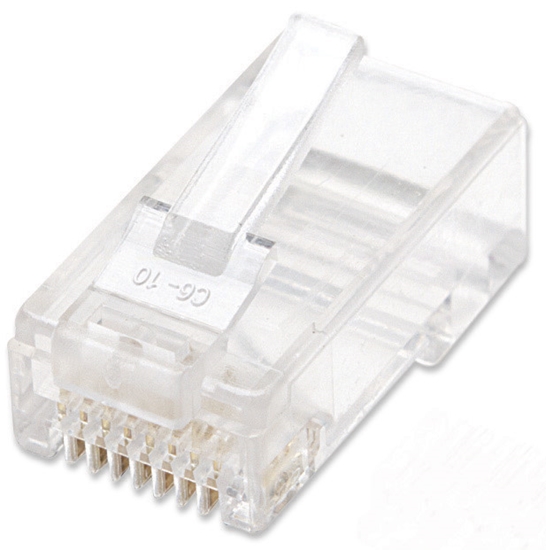 PLUG RJ45 CAT 5e UTP SOLIDO 100 Pzas