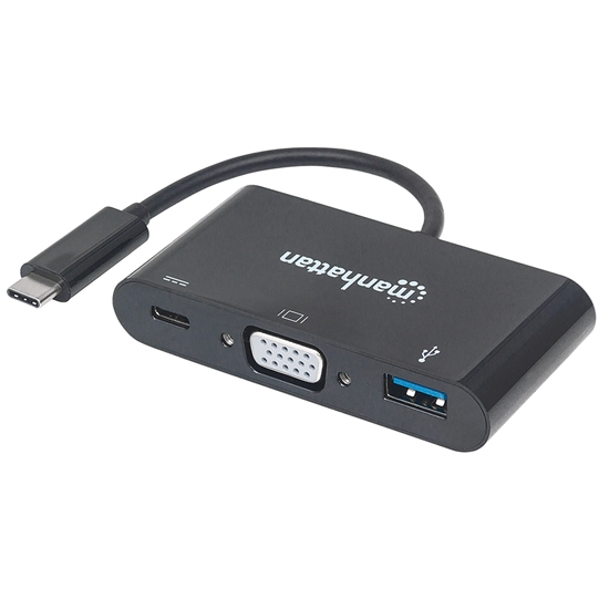 Convertidor Video USB-C a SVGA H + USB3 + USBC