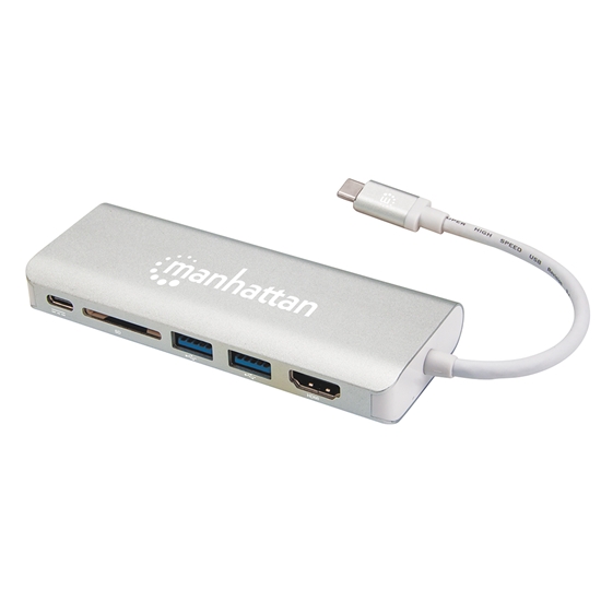 Convertidor USB-C a HDMI/RJ45/USB/US