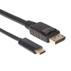Cable USB-C V3.1, C-DisplayPort M 2.0M 4K, Negro