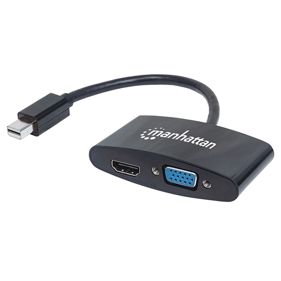 *Adaptador DisplayPort Mini M a HDMI/VGA H Pasivo BL