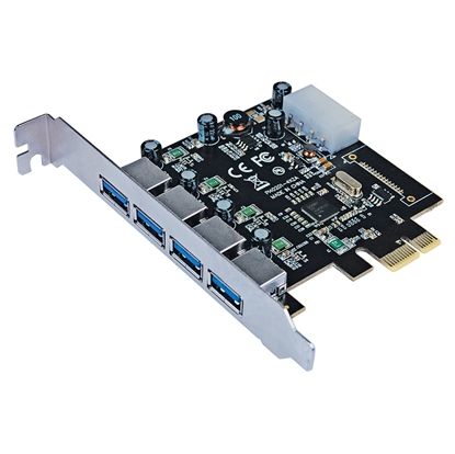 Tarjeta USB V3 PCI Express 4 ptos Estandar-Bracket