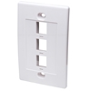 *TAPA (FACEPLATE) 3 PERFORACION BLANCO