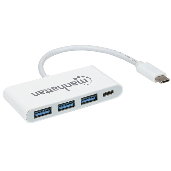 HUB USB-C V3.2  3 Ptos A + 1 Pto C PD  60W, 5Gbps