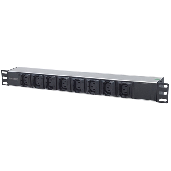 Barra PDU  8 Cont 1U Rack/Gab, antidesconexion