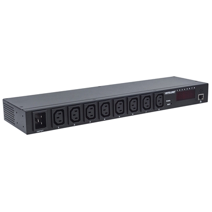 Barra PDU  8 cont. Gab/Rack 19", 1U, Inteligente con monitoreo