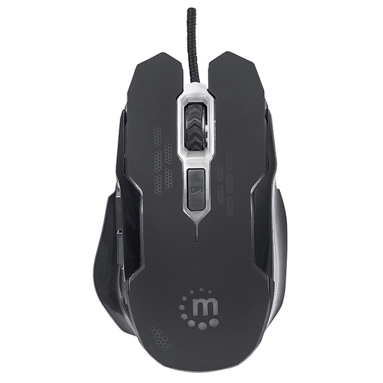 Mouse Optico Gaming USB Negro c/luz