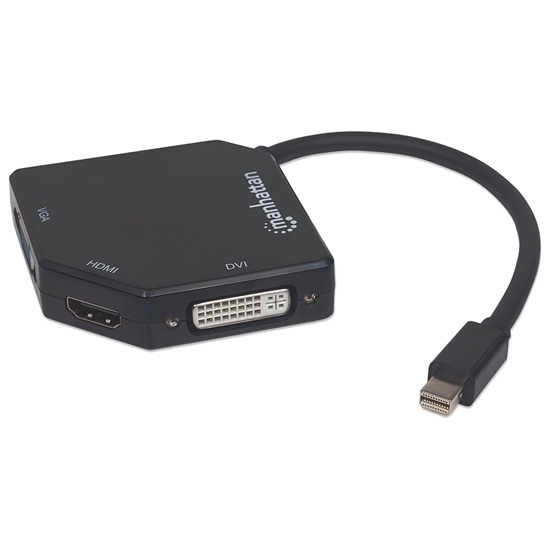 *Adaptador DisplayPort Mini M a HDMI/VGA/DVI H Pasivo 1080p BL