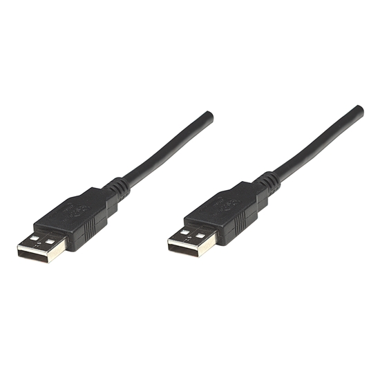 Cable USB V2.0 A-a  1.8M, Negro