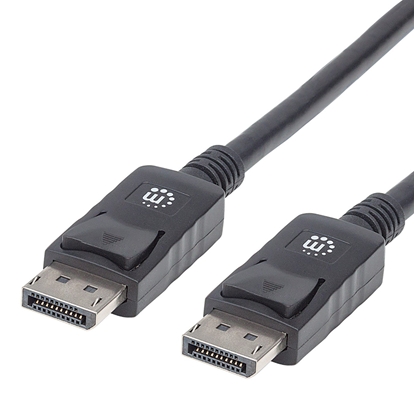 Cable DisplayPort v1.2 M-M 1.0m Negro 4K60Hz