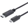 Cable USB-C V2.0, C-Micro B 1.0M Negro 480Mbps