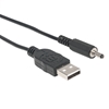 *Cable USB A-H Alim. 3.5mm 5V DC  1.0M, Negro