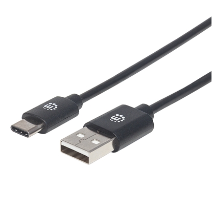Cable USB V2.0 A-C 3.0M Negro 480Mbps