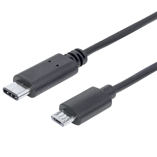 Cable USB-C V2.0, C-Micro B 2.0M Negro 480Mbps
