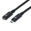 Cable USB-C V3.1, Ext. 0.5M Negro 10Gbps 5A