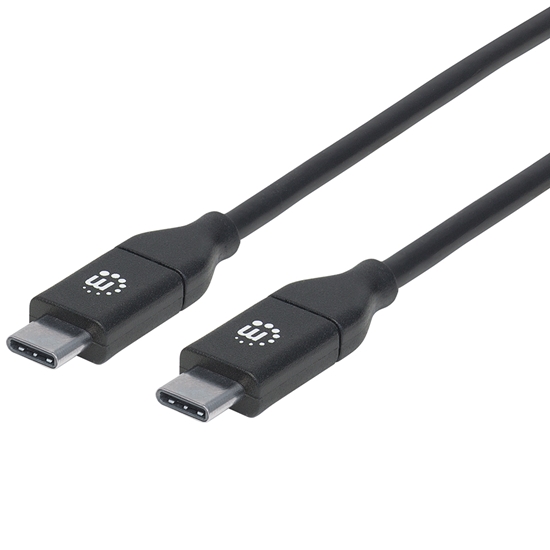 Cable USB-C V2.0, C-C 2.0M Negro 480Mbps 5A