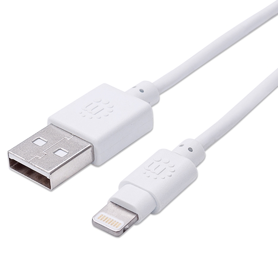 *Cable Lightning a USB-A, Blanco 1.8m