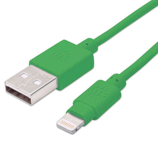 Cable Lightning a USB-A, Verde 1.0m
