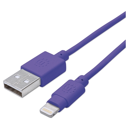 *Cable Lightning a USB-A, Morado 1.0m
