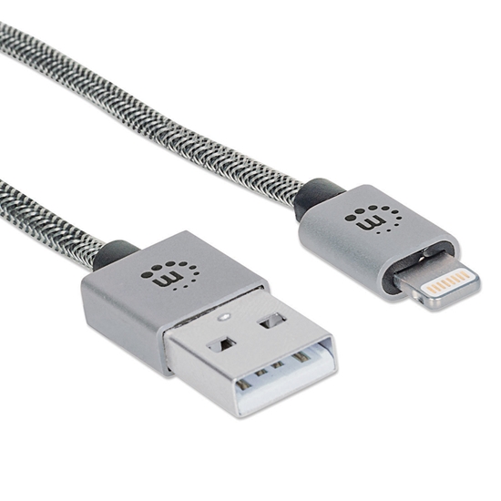 Cable iLynk Lightning (8p a USB) LX Plata