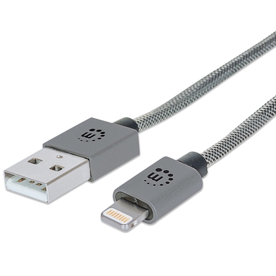 *Cable Lightning a USB-A, Gris LX