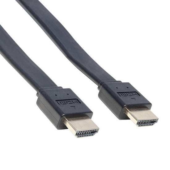 Cable HDMI 2.0 plano M-M  0.5M  BL